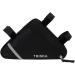 Buy Qitidasen Waterproof Bicycle Triangular Bag - Reflective Double-Sided Front Tube Frame Pocket (Black) for Safe Night Riding | International Shipping Available - Buy Online on SooperMarket.com