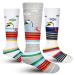DKM Kids Ski Socks Winter Warm Girls and Boys Skiing Snowboarding Skating for Kids Gift Christmas New Years Day 3 Pack, (gray&green&blue)