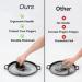 GIISH Cast Iron Scrubber with Handle Stainless Steel Chainmail Cleaner for Pans and Skillets - Cast Iron Cookware Ovens Easy Install Easy to Use - Buy Online on SooperMarket.com