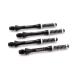 CUESOUL TERO AK7 Slim Dart Shafts S/M/L Built-in Spring Telescopic for Steel Tip Darts and Soft Tip Darts,Set of 3 pcs Black Shaft Length-40mm