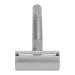 Men's Hair Clipper Metal Double Edge Safety Manual for Men for Home and Salon (Silver)