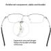 Filfeel Foldable Reading Glasses - High-Resolution Visual Fatigue Relief for Seniors | Presbyopic Glasses with Bag - Buy Online on SooperMarket.com