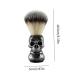Buy Silver Hair Shaving Brush | Soft Skull Beard Grooming Tool for Precision Shaving - Buy Online on SooperMarket.com