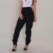 Women's Summer Hip Hop Baggy Sweatpants - High Waist Cargo Pants with Multiple Pockets | Black Joggers Trousers - Buy Online on SooperMarket.com
