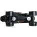 XUDREZ Holographic High Top Roller Skates - Black PU Leather - Double-Row Four Wheels - Size 37US5.5 - Buy Online on SooperMarket.com