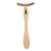 Eye Cream Massage Stick Eye Cream Applicator Massager for Facial Massage Zinc Alloy T Shaped Eye Massage Wand Stick for Reducing Puffiness (Gold)