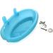 Hypeety Portable Bird Bath with Mirror - Blue Bird Bathtub for Pet Parrots - Buy Online on SooperMarket.com