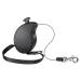 Ferplast dog leash flippy one roller leash small dogs up to 8 kg.Extendable cord max. 3 m. Individual locking and unlocking button black max 8 kg - 3 m rope black