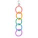 Vicloon Baby Teething Toys  Silicone Baby Teether Link  Attachable Teether Chew Toy for Babies  Baby Teethers 0-24 Months Old Food Grade Silicone pink purple
