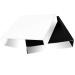 Julius Studio 2 Pcs 9.5 x 9.5 Inch Tabletop Acrylic Reflective Display Black & White for Product Photography, JSAG373