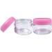 Buy Beauticom 30 Pack Clear 30ml Round Jars with Pink Screw Cap - Ideal for DIY Lip Balm Creams Lotions & More - BPA Free International Shipping - Buy Online on SooperMarket.com