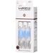 KISS imPRESS Press-On Manicure I'd Rather Be Short Length Square with PureFit Technology Includes Prep Pad Mini File Cuticle Stick and 30 Fake Nails - Buy Online on SooperMarket.com