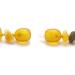 Buy Baltic Amber Dog Neck Chain | Flea & Tick Protection for Dogs & Cats - 52 cm Leather Strap - Buy Online on SooperMarket.com