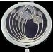 Mackintosh Two Roses Design Purple Compact Mirror - Elegant and Practical Accessory - Buy Online on SooperMarket.com