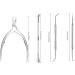 Hash Shears Nail Shaver Set - 4PC Skin Pliers & Cuticle Snaps | Stainless Steel Nail Tongs for Precise Under-Nail Cleaning - Buy Online on SooperMarket.com