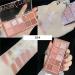 Go Ho 10 Colors Eyeshadow Palette - Matte & Glitter Makeup, Pink Eye Shadow Shades - Waterproof High Pigment Formula - Rose Pink Style - Buy Online on SooperMarket.com