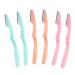 Frcolor 6pcs Eyebrow Razor Shaper Cheek Facial Hair Removers Trimmer for Women Ladies
