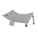 Magideal compact children's aircraft footrest durable seat cover toddler travel bed aircraft seat for most aircraft seats travel utensils gray 89cmx54cm