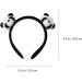 KESYOO 4Pcs Panda Headband - Cute Ear Hair Ties & Accessories for Girls | International Shipping Available - Buy Online on SooperMarket.com