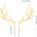 MAGICLULU 5pcs Antlers Happy Birthday Cake Topper Reindeer Antler Acrylic Cake Topper for Xmas Birthday Wedding Party Supplies Gloden - Buy Online on SooperMarket.com