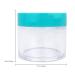 Beauticom 12 Piece 1 oz Acrylic Round Clear Jars with Flat Top Lids - Perfect for Creams Lotions Makeup & Herbs - SKY BLUE TEAL - Buy Online on SooperMarket.com