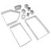 ABOOFAN 1 Set Christmas Baking Tools Mini Cake Molds Donut Mold Cutter Pressing Molds Biscuit Mold 3D Fudge