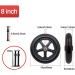 Wheelchair Front Wheel 8Inch Wheelchair Front Wheel(1 Pair) Solid Replacement Wheels for Wheelchair Rollators Walk 5/16"(8 Mm) Bearing/Gray(Black) - Buy Online on SooperMarket.com