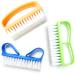 Nail Clean Brush (3 Pcs) Double Sided Finger Brush Cleaning Scrubbing Brushes Durable Strong Bristles Ergonomic Handle Ideal For Cleaning Fingernails and Toenails (3 Pcs)