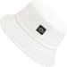MaxNova Reversible Bucket Hats 2 Pack - Women's Sun Beach Hat with Flower Embroidery - White/Black Smiley Face Design - Buy Online on SooperMarket.com