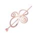 Women Knotted Flower Hairpin Barrette Hair Clip Ponytail Hair Holder