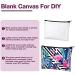12-Piece Sublimation Blanks Cosmetic Bags Set - DIY Heat Transfer Makeup Canvas Pouch with Zipper - Multipurpose Toiletry & Pen Case (7.9 x 5.5 & 5.9 x 4.7) - Buy Online on SooperMarket.com