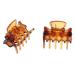 Fityle 12-Piece Resin Mini Hair Clip Set - Trendy Hair Grippers & Claws | Stylish Hair Accessories in Coffee Color for All Hair Types - Buy Online on SooperMarket.com
