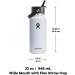 Hydro Flask Wide Flex Straw Cap - Sugar Crush | Durable Insulated Bottle for Outdoor Adventures - Buy Online on SooperMarket.com