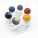 Natural Crystal Rough Ornament 15-25mm Natural Agate Crystal Ball Sphere Seven Star Array for Decorate 1 Set for Fengshuifor Fengshui Decoration Gift Decoration 1set - Buy Online on SooperMarket.com