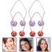 Baluue 2 Pairs Dimple Makers Cheeks Facial Dimple Trainer for Create a Beautiful Smile Natural Dimples Lift Portable Red Purple - Buy Online on SooperMarket.com