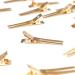 Qearl 100 PCS 1.77 Double Prong Gold Curl Clips | Alligator Clips for Hair Extensions (4.5cm) - Buy Online on SooperMarket.com