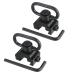 Will Outdoor QD Sling Swivel Mount with Push Button for 20mm Picatinny / Weaver Rail Mount (QD Sling Attachment) 2PCS