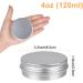 Sopito Aluminum Tins - 24 Pack 120ml Empty Round Tins for Lip Balm Cosmetics Mini Candles & Crafts - Ideal for DIY Projects - Buy Online on SooperMarket.com