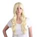 MapofBeauty Charming Synthetic Fiber Long Wavy Hair Wig Women's Party Full Wigs (Light Blonde)