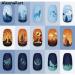Natural Forest Wildlife Nail Art Stamping Plate - Wolf Moon Eagle Branch Design | Nail Design Manicure Print DIY Transfer Tools NA032 - Buy Online on SooperMarket.com
