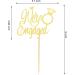 Arthsdite We're Engaged Cake Topper Bridal Shower Cake Pick Decorations for Wedding Engagement Theme Party Decorations Supply - Gold Glitter Gold We Are Engaged Cake Topper - Buy Online on SooperMarket.com