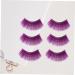 ABOOFAN 6 Pairs Halloween Eyelashes for Women Halloween Makeup Eyelashes False Eyelashes Natural Look Tinsel Eyelashes Shining False Lashes Lash Extension Kit Extend Purple 3d Slender - Buy Online on SooperMarket.com
