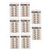 CANIGHT 9 Sheets Eyebrow Transfer Stickers Makeup Brow Sticker False Eyebrows Dark Brown 21x14.7cm Brown