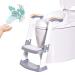 Potty Training Seat with Step Stool Ladder - Gentle Monster Toddler Toilet for Boys Girls - Foldable & Comfortable Chair with Anti-Slip Pad (Grey) - Buy Online on SooperMarket.com