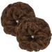 Messy Bun Hair Piece Scrunchies Extension Curly Wavy Updo Hairpieces Synthetic Chignon Ponytail Hair Accessories for Women Girls (Light Auburn) 2 PCS 15# Light Auburn