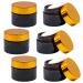 50 ml Cream Jar Empty Cosmetic Container for Creams Lotions Essential Oils Reused and Easy to Clean (6 Pack)