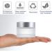 4 Pieces Empty Cosmetic Pots Glass Travel Cosmetics Container Jars with with Plastic Lids for Sample Creams 100g / 100ml Women Creams Make-up Sample Containers Round Silver - Buy Online on SooperMarket.com