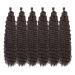 Deep Twist Crochet Hair - Ombre Kinky Curl Braided Hair Extensions 22 Inch 6 Packs - Synthetic Curly Hairstyle - Buy Online on SooperMarket.com