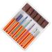 POPETPOP 1 Set Nail Drill Bits Nail Art Equipment Braiding Hair Supplies Dappen Dish for Acrylic Nails Tweezers Sheath Tiny Straw Hat Bunny Ear Pearl Clip Cuticle Drill Bit Manicure Tool 6.5x5.5cm Orange