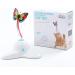 Suhaco Interactive Butterfly Cat Toy - Automatic Electric Rotating Kitten Toy for Indoor Cats - Funny Cat Teaser with Replacement Milk White - Buy Online on SooperMarket.com